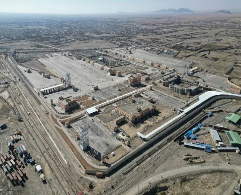 Chaman Border Crossing Point aerial view